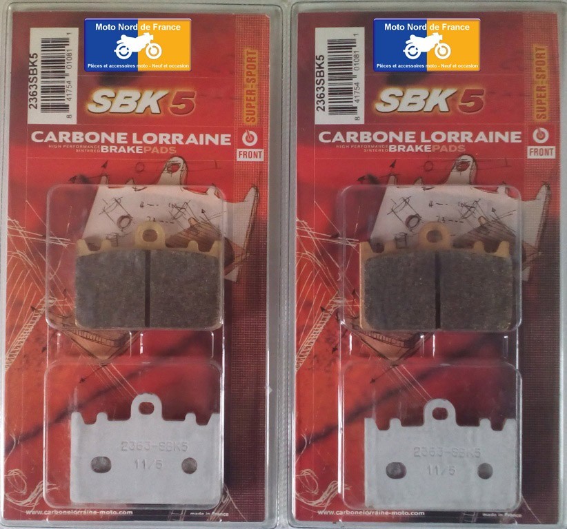 Plaquettes frein avant Carbone Lorraine Suzuki RGV 250 Gamma T 1996 moto