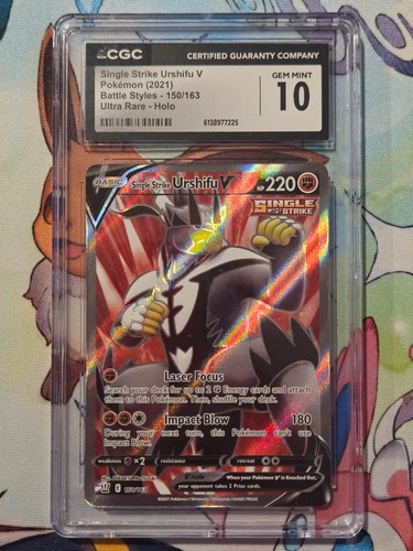 Single Strike Urshifu V graded CGC 10 for sale on eBay