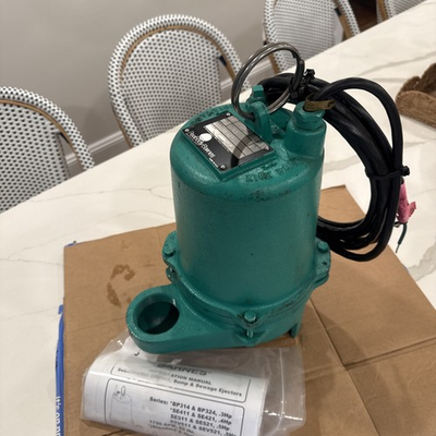 #ad #ad BARNES SE421 0.4 HP 1700RPM 230V 2 In Discharge Submersible Sewage Ejector Pump $700.00