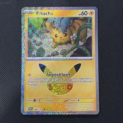 Pikachu 38/128 16/30 Pokemon 30th Celebration