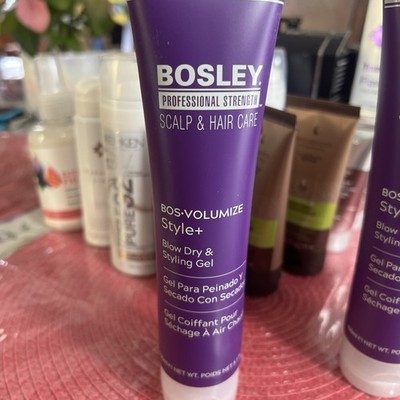 Bosley Pro Scalp & Hair Care BosVolumize Style+ Blow Dry & Styling Gel 150ml
