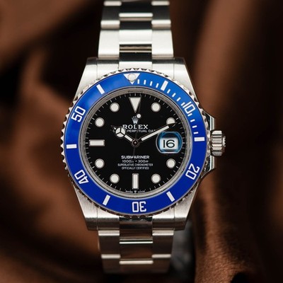 Rolex Submariner 126619LB  Cookie Monster  White Gold Blue Bezel Box & Papers