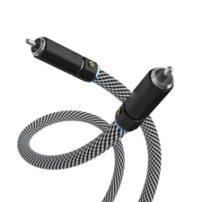 Audiophile 75 Ohm Digtal Coaxial RCA Cable 6N OCC Copper Multiple Shielded Audio