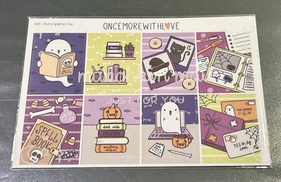 New Once More With Love Halloween  I Put A Spell On You  (5) Sticker Sheets OMWL