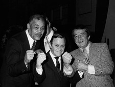 Athletes Joe Lewis guest Rocky Graziano attend Easter Seals Societ- Old Photo
