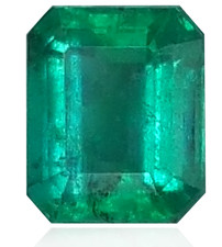 Emerald Natural Vibrant Green Emerald Cut 6x4mm