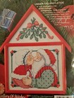 Vintage NEW Bucilla Counted Cross Stitch  Cottage Kit Under The Mistletoe #33493 — photo 4