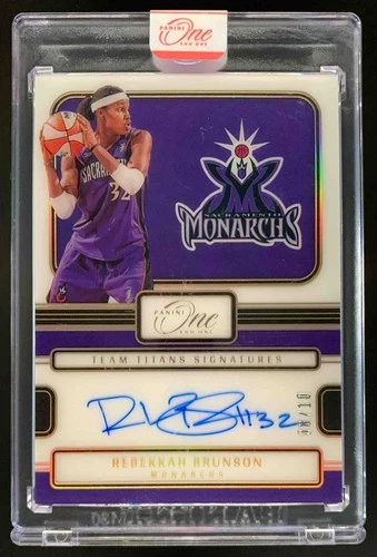 Rebekkah Brunson 2025 Panini One and One WNBA Team Titans Signatures Auto /10