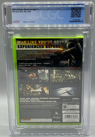 Call of Duty World At War Microsoft Xbox 360 Sealed New CGC 9.8 A++ graded
