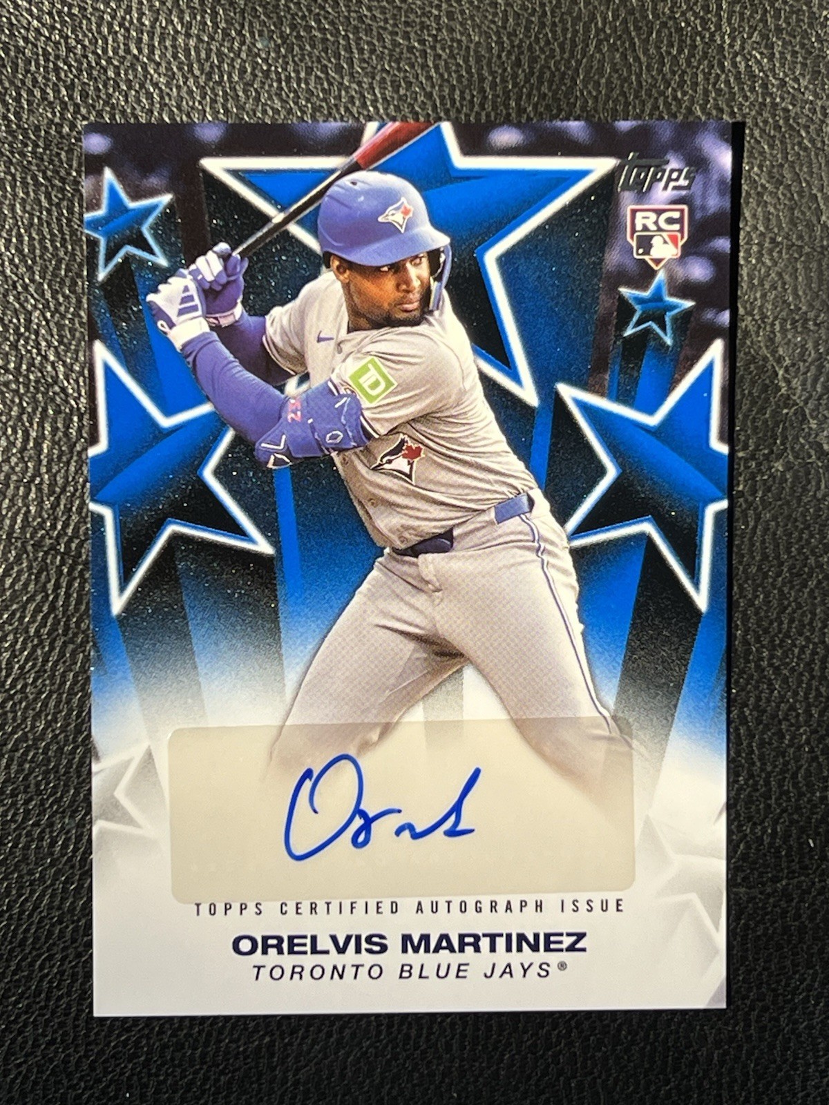 ORELVIS MARTINEZ 2025 Topps Series 1 Baseball Stars Blue Auto 137/150 RC