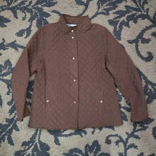 Field Gear Women's XL Brown Quilted Jacket 