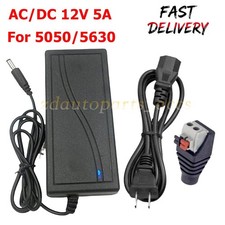 60W AC/DC 12V 5A Power Supply Adapter Transformer For 5050/5630 LED Strip Light