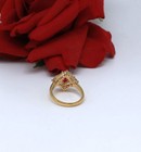 Sterling Silver  Lab Created Ruby  Ring Size 9 5.35g CAT RESCUE — photo 2
