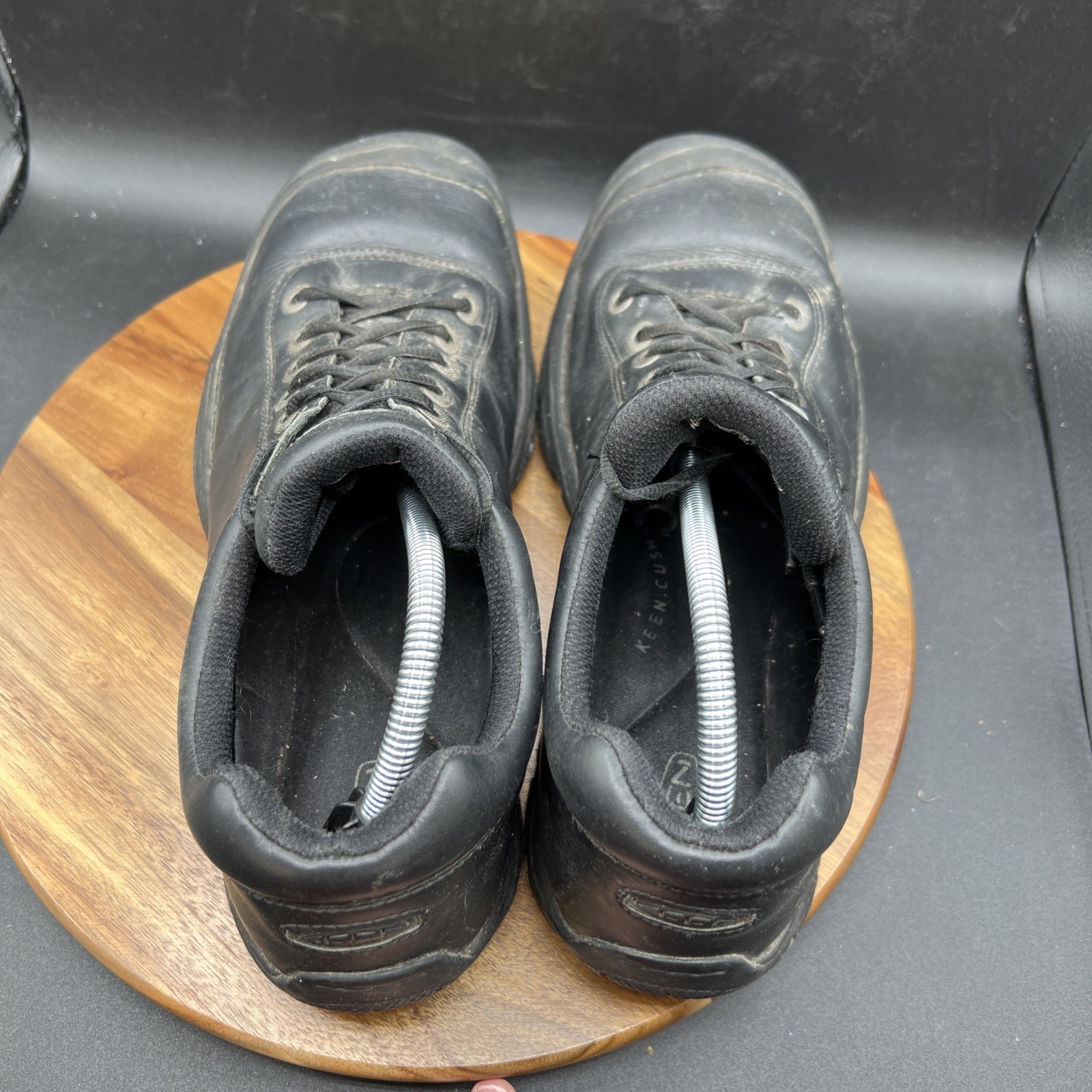 Scarpe Keen Utility PTC Uomo Taglia 12 Nero Pelle Lavoro Oxford 1006981 Sneakers