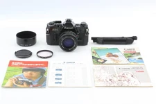 US Duty Included [ Top MINT /Hood ] Canon AE-1 Black New FD 50mm f1.4 From JAPAN