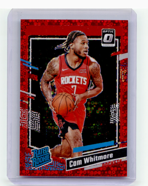 Cam Whitmore 2023-24 PANINI OPTIC RED FAST BREAK DISCO RATED ROOKIE /75