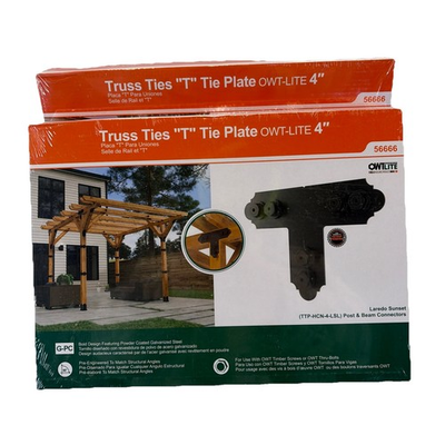 #ad 2 Ozco Truss Ties OWT LITE 4″ ʺTʺ Tie Plate – Black 2 Pack Laredo Sunset $29.95