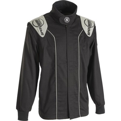 Speedway Double-Layer SFI-5 Racing Suit Jacket, Black Large