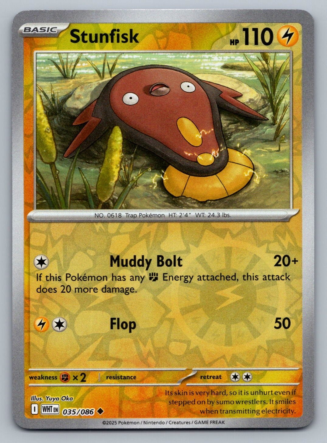 Stunfisk 035/086 Sv: White Flare Reverse Holo