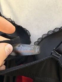 ann summers corset Size 14 B-C Cup Underwired Red Black Lace Trim Women&rsquo;s