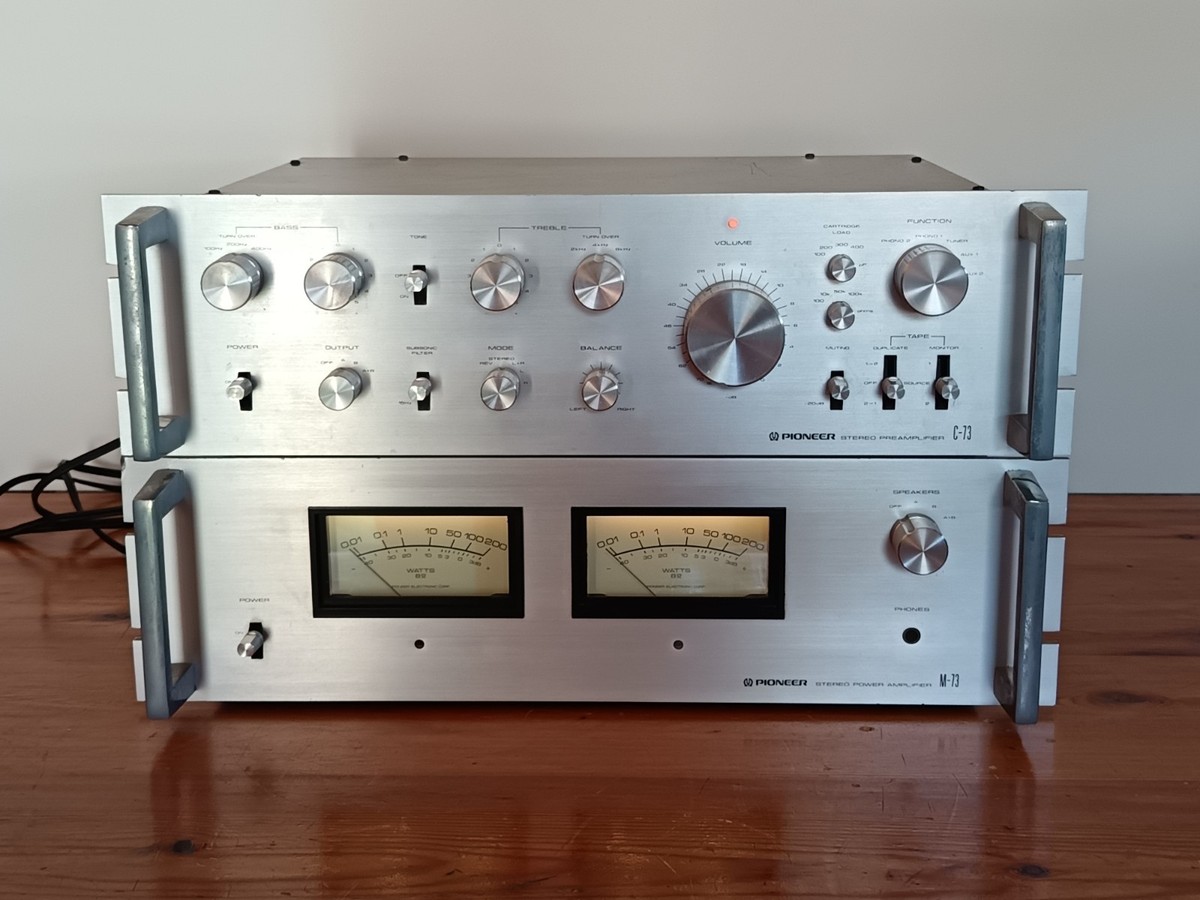 PIONEER M-73 パワーアンプ 実効出力85W+85W(8時)◇現状品