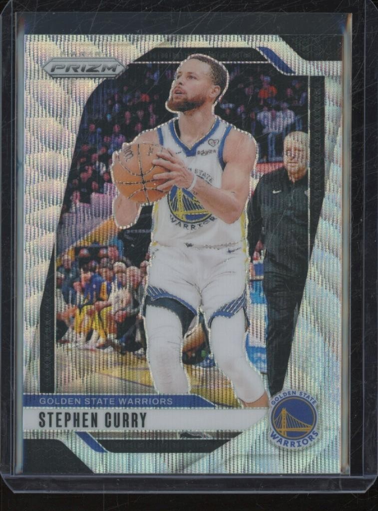 2024-25 Panini Prizm STEPHEN CURRY #134 Silver Wave Parallel Warriors JZT5