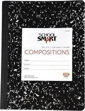 Hard Cover Composition Book, Unruled, 9-3/4 x 7-1/2 Inches, 100 sheets