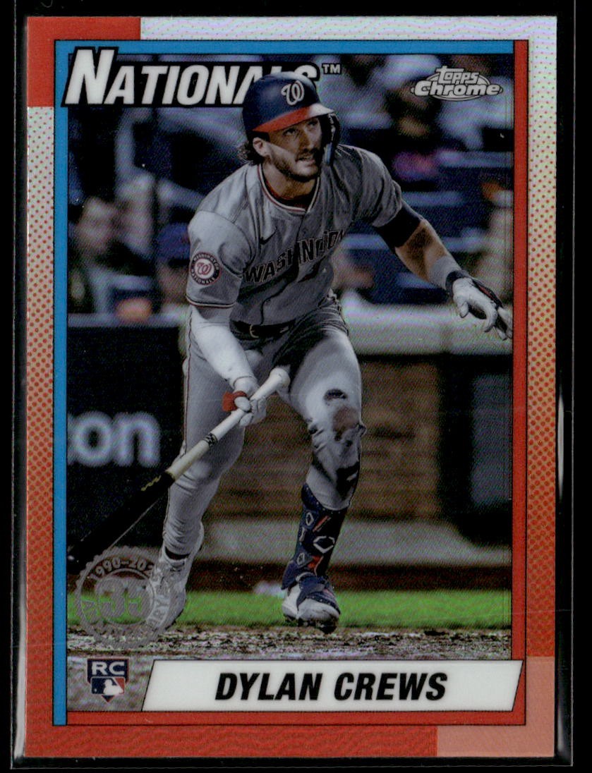2025 Topps Chrome #90CB-16 Dylan Crews 1990 Topps Baseball 35th Anniversary