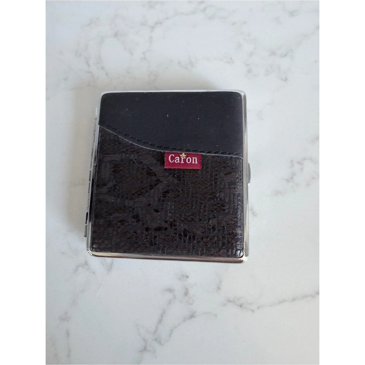 cigarette case wallet combo Women's Genuine Leather + Coin Purse 2pc Set Black + Burgundy : Health & Household Please verify your address during checkout Small Pocket Cigarette Case Metal
