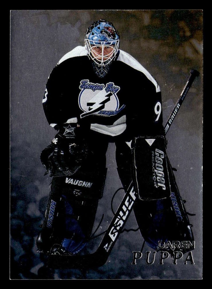 1998-99 Be a Player Autographs Daren Puppa #281 Auto Lightning TV1078
