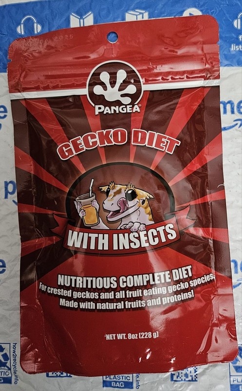 1 Pangea Gecko Food Complete Diet 8 Oz. Each, Exp 06/2025