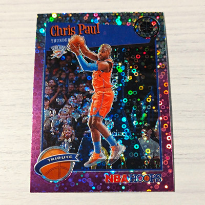 Panini 2019-20 Hoops Premium Stock Chris Paul #288 Thunder Tribute Purple Disco