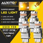 4X AUXITO 3157 4157 LED Amber Yellow Turn Signal Blinker Corner Light bulb EOA