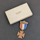 Antique 1883 Woman's Relief Corps Medal C Clasp Aug. C. Frank Box Post Civil War
