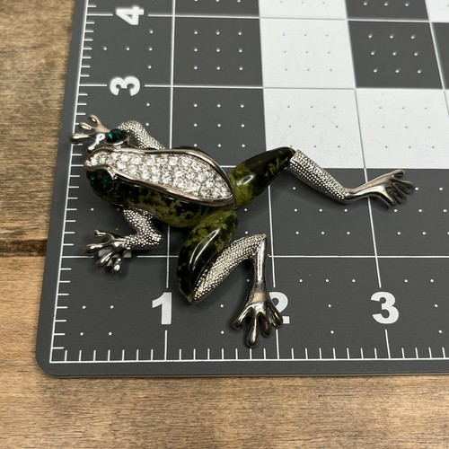 Lot Of 5 Brooch Pins Animals Frogs Elephant Bird, Enameled Fish Roger Van S - Picture 4 of 15