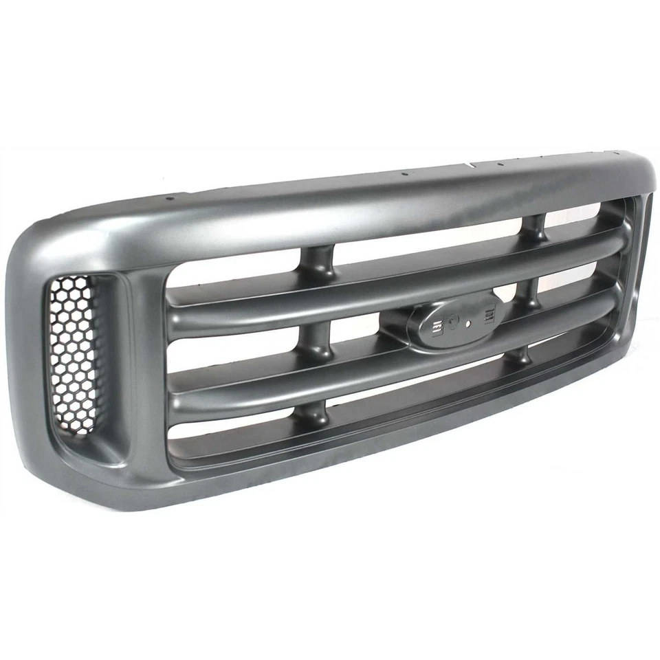 Grille For 99-2004 Ford F-250 Super Duty F-350 Super Duty Silver Plastic Foto 3 de 4