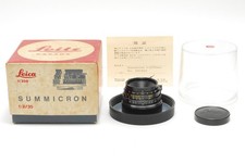  MINT w/Box Leica Summicron M 35mm f/2 Black Wide Angle Lens From JAPAN