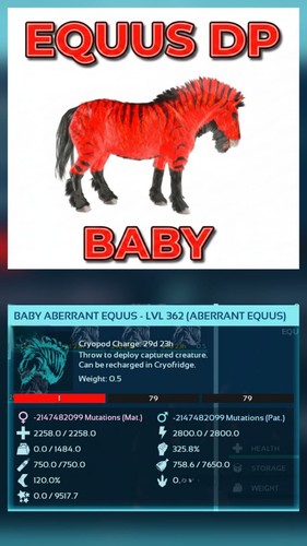 Ark Ascended Pve Ufficiale - Aberrant Equus Bambino Alto Stato - Pc/xbox/Ps5 prezzo ebay