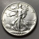 1934-S Walking Liberty Silver Half Dollar, AU. Great Luster & Detail! D176
