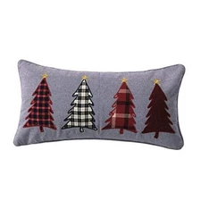  Merry & Bright Collection - Rudolph - Decorative Appliq Trees Pillow 20x20