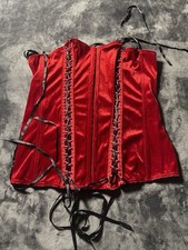 Torrid Vintage Red Velvet Corset Size 2 Whimsigoth Y2K