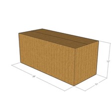 5 28x12x12 Kraft Brown Corrugated Shipping Boxes 32 ECT Single-Wall New