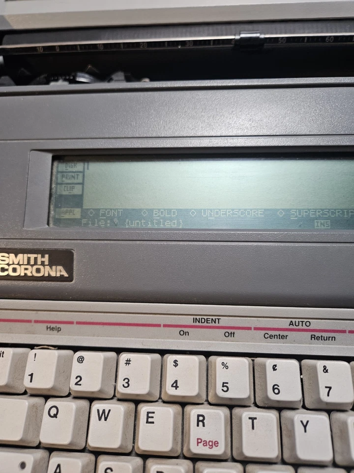 Máquina de escribir Smith Corona PWP 125 de colección procesador de textos personal probado  Foto 3 de 4