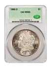 1880-S $1 Morgan Silver Dollar - CAC Grading (CACG) MS66 - Toner