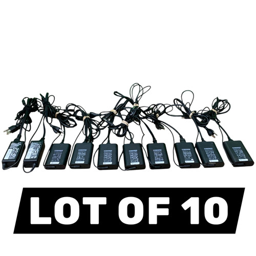 Lot of 10 - Dell 65W Big Barrel AC Charger Laptop Power Adapter Mixed Models
