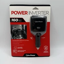CyberPower CPS160PBURC1 160W Power Inverter with USB & AC Outlet New