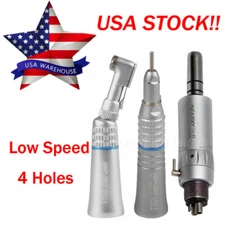 NSK Style Dental Slow Low Speed Handpiece Straight Contra Angle Air Motor 4/2H M