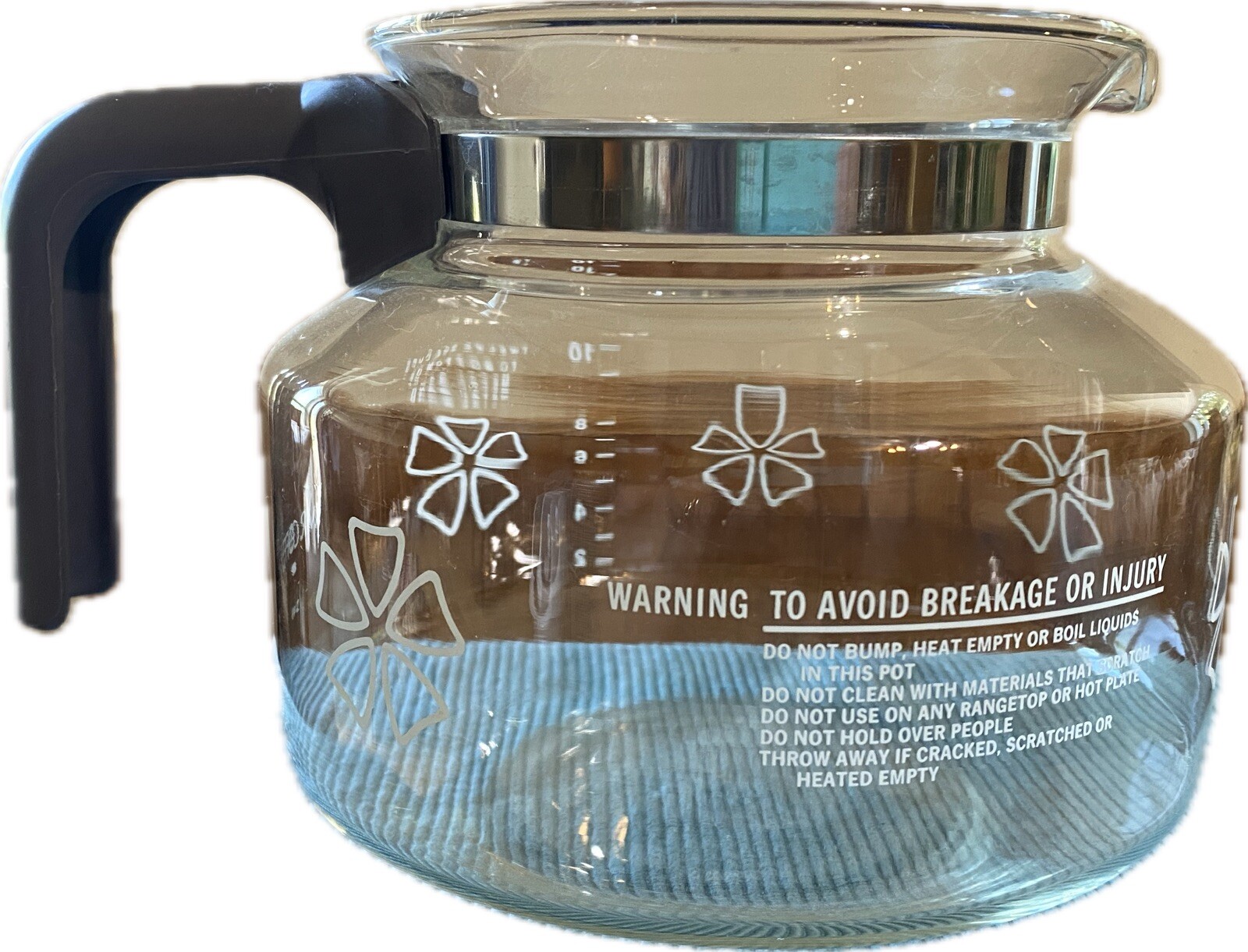 Vintage Mr Coffee Glass Carafe Decanter  Model D-49 10 cup Replacement Part