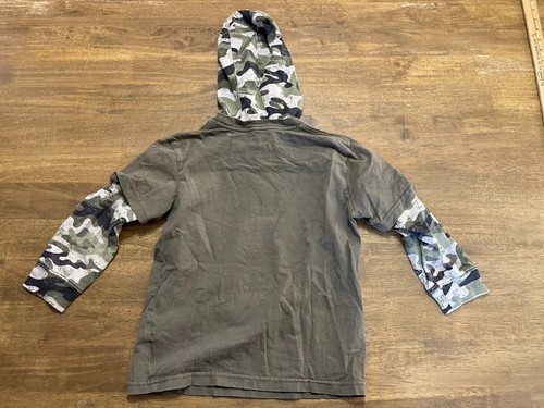 Carhartt Hoodie, Boy's Youth Size 6, Green White, Pullover, Long Sleeve, Logo - Picture 2 of 11