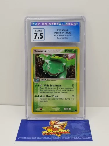 Pokemon 2006 CGC 7.5 POP Series 2 Venusaur Cosmo Holo 6/17